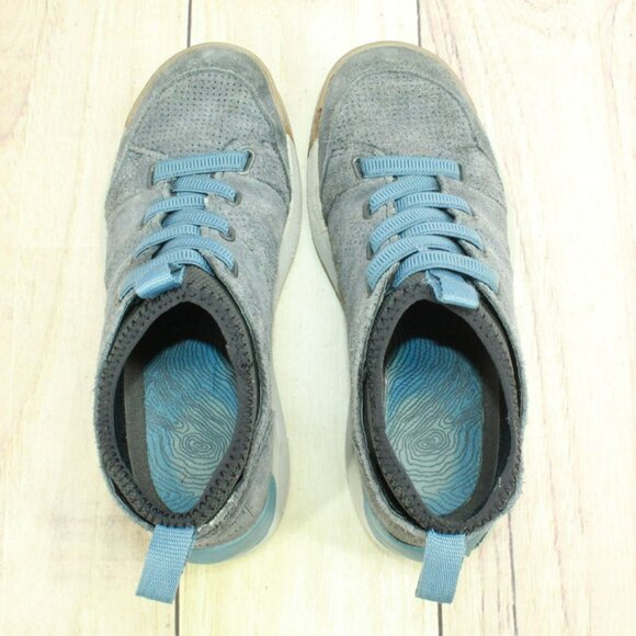 LL Bean Vista Dark Gray Suede Slip On Comfort Hiking Sneaker Shoes Size 6 M - Picture 7 of 9